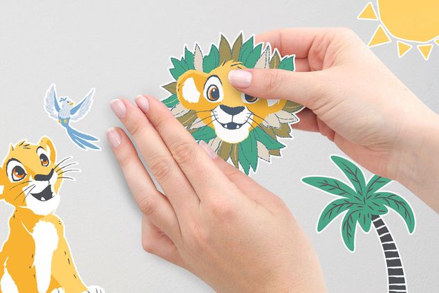 Adesivo murale per bambini  - Lion King Palmtrees