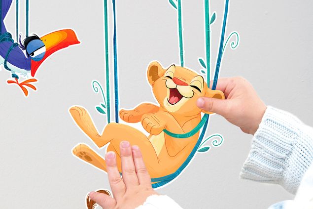 Adesivo murale per bambini  - Lion King Relax