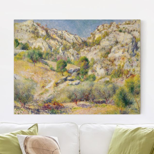 Quadri con montagne Auguste Renoir - Roccia all'Estaque