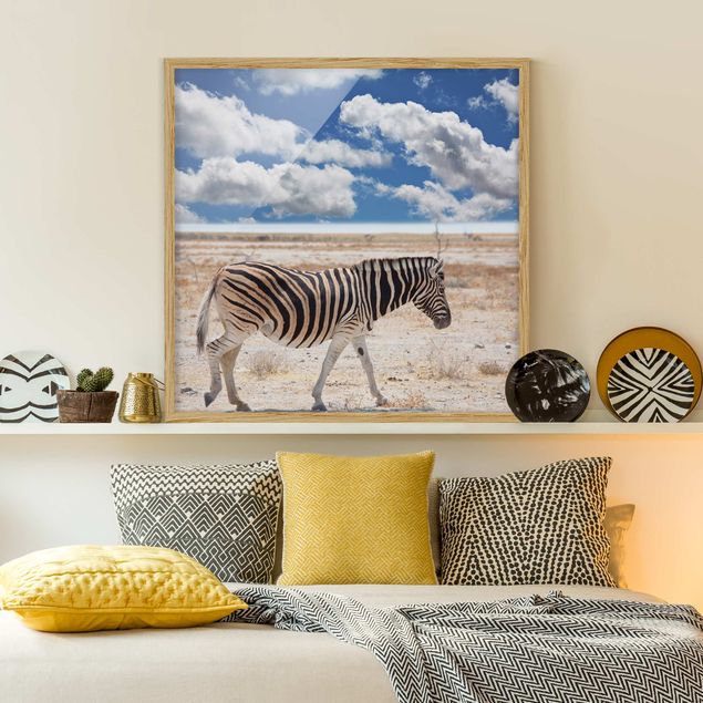 stampe animali Zebra nella savana
