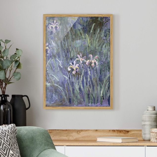 Poster con cornice - Claude Monet - Iris - Verticale 4:3