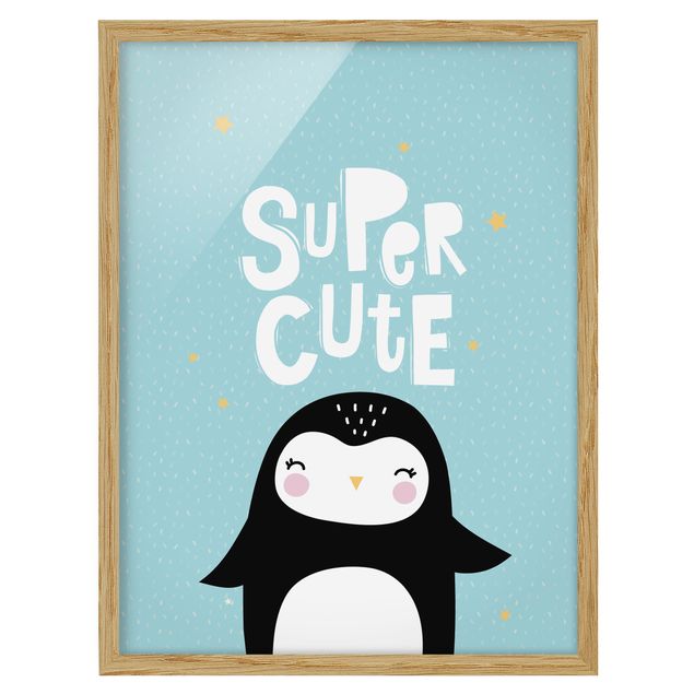 Poster con cornice - Super Cute Penguin - Verticale 4:3