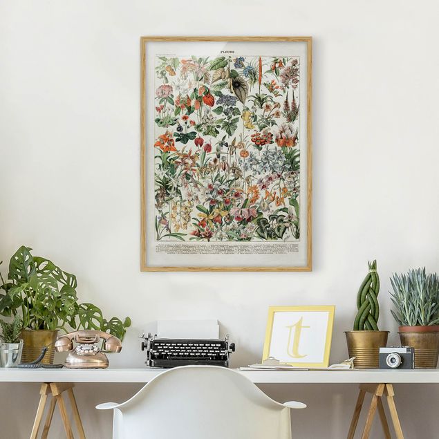 Poster con cornice - Vintage Consiglio Flowers III - Verticale 4:3