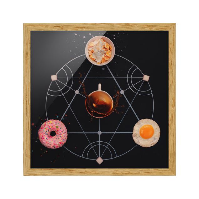 Poster con cornice - Alchemy Of Breakfast - Quadrato 1:1