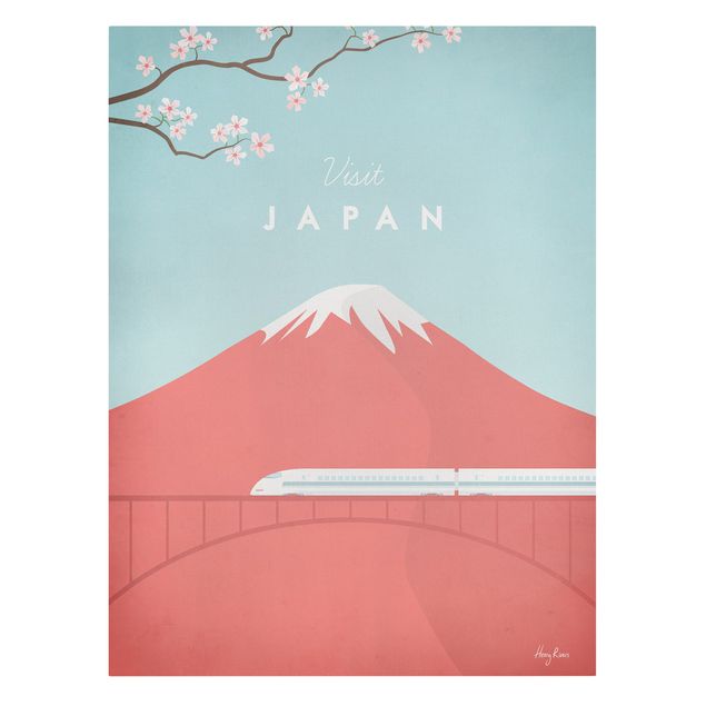 Stampe su tela Poster di viaggio - Giappone