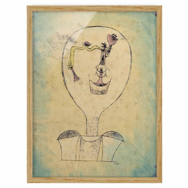 Poster con cornice - Paul Klee - The Bud Of The Smile - Verticale 4:3
