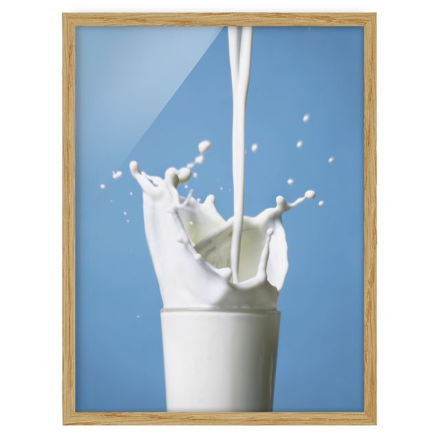 Poster con cornice - Milk - Verticale 4:3