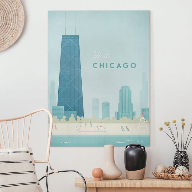 Riproduzioni su tela Poster di viaggio - Chicago