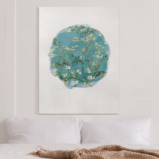 Riproduzione quadri su tela Acquerelli - Vincent Van Gogh - Mandorlo in fiore