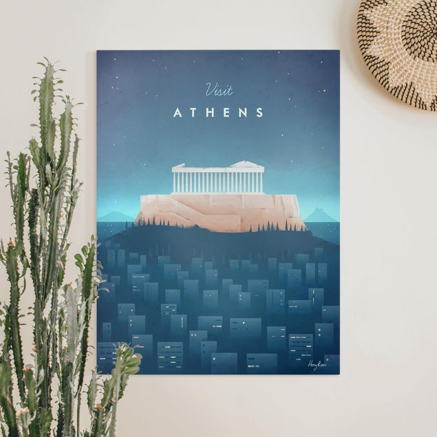 Riproduzioni su tela Poster di viaggio - Atene