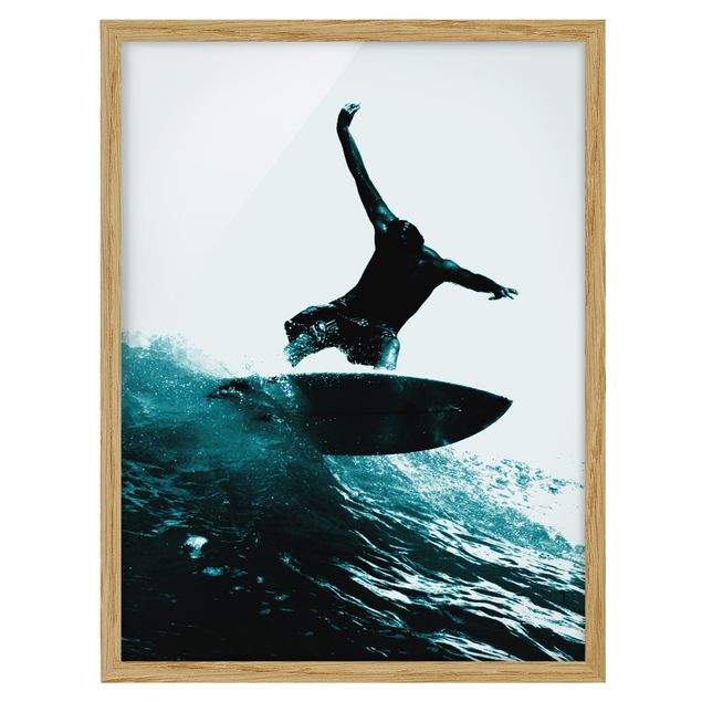Poster con cornice - Surfing Hero - Verticale 4:3