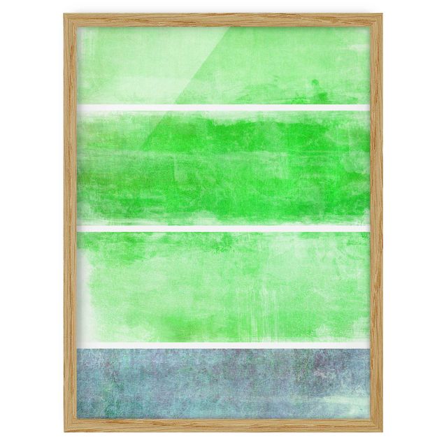 Poster con cornice - Color Harmony Green - Verticale 4:3