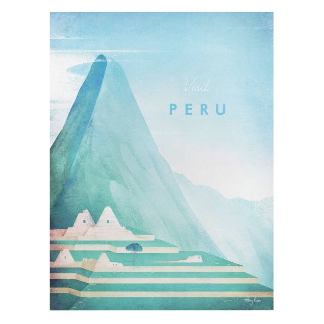 Stampa su tela Poster di viaggio - Perù