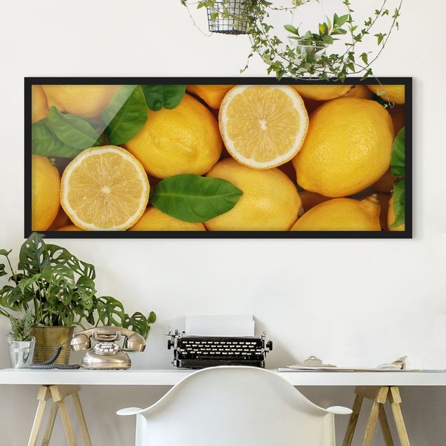Poster con cornice - Limoni Succosi - Panorama formato orizzontale