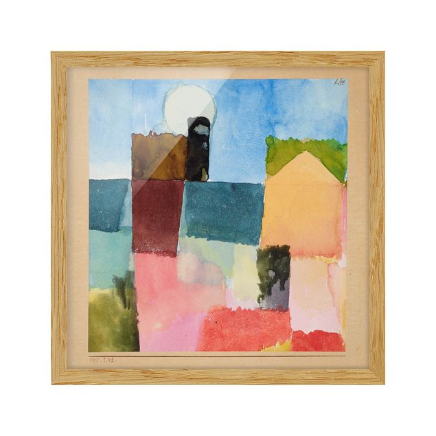 Poster con cornice - Paul Klee - Moonrise - Quadrato 1:1