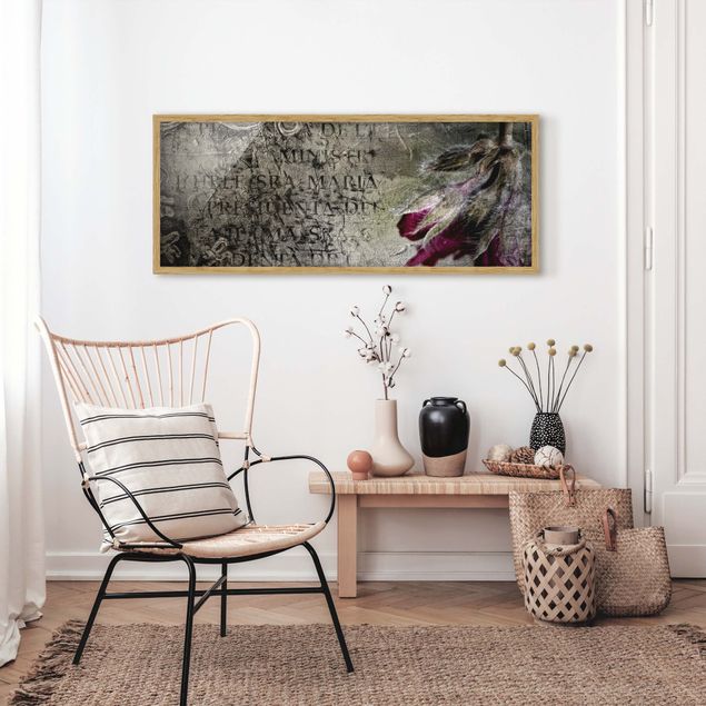 Poster con cornice - Mystic Flower - Panorama formato orizzontale