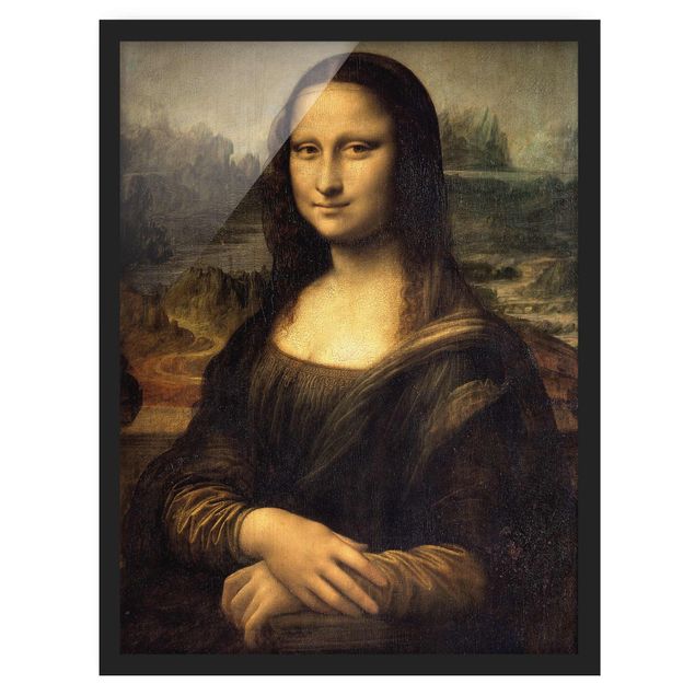 Poster con cornice - Leonardo Da Vinci - Mona Lisa - Verticale 4:3