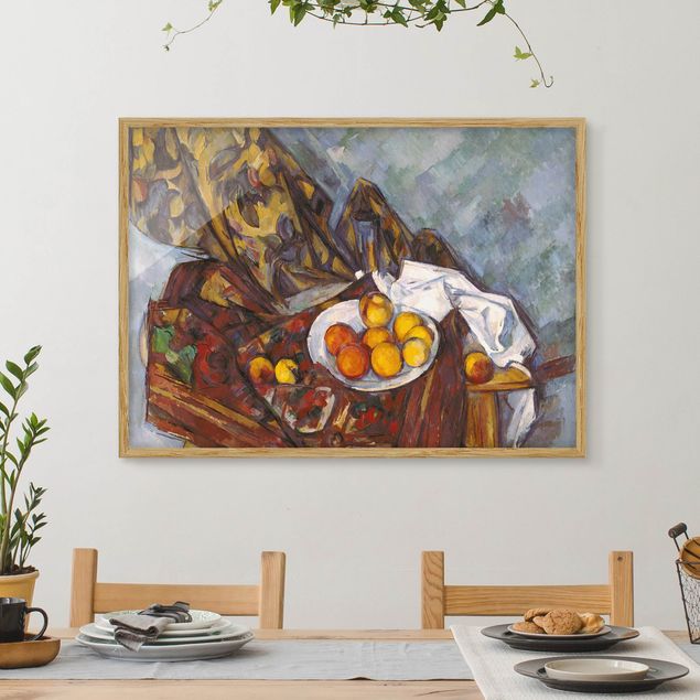 Poster con cornice - Paul Cézanne - Still Life Fruit - Orizzontale 3:4