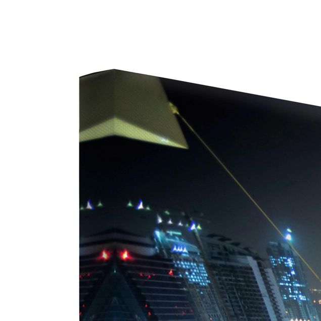 Stampa su tela 3 parti - Dubai Lights - Verticale 2:1