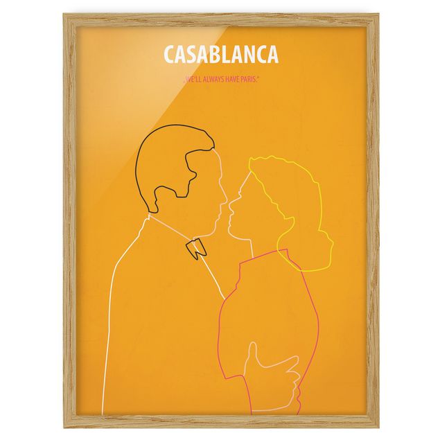 Poster con cornice - Film Poster Casablanca - Verticale 4:3