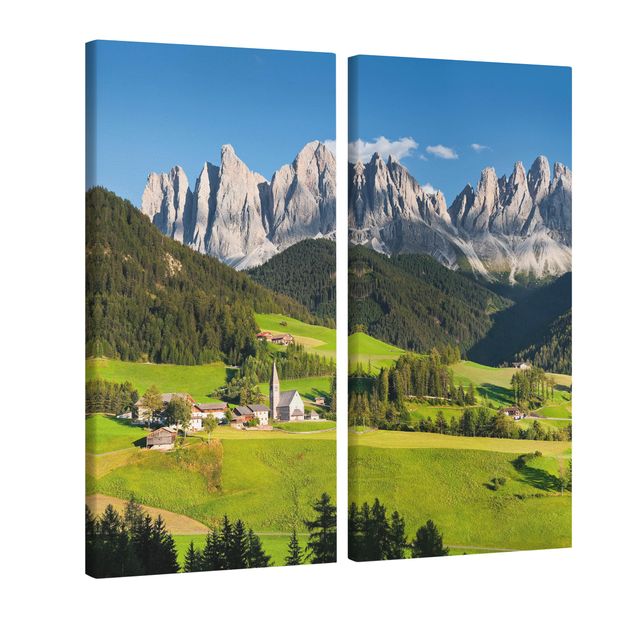 Quadri moderni per soggiorno Odle in Alto Adige