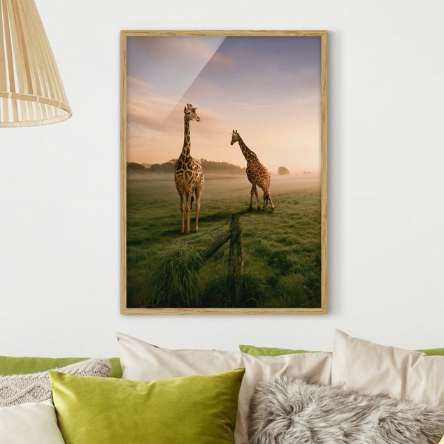 stampe animali Giraffe surreali