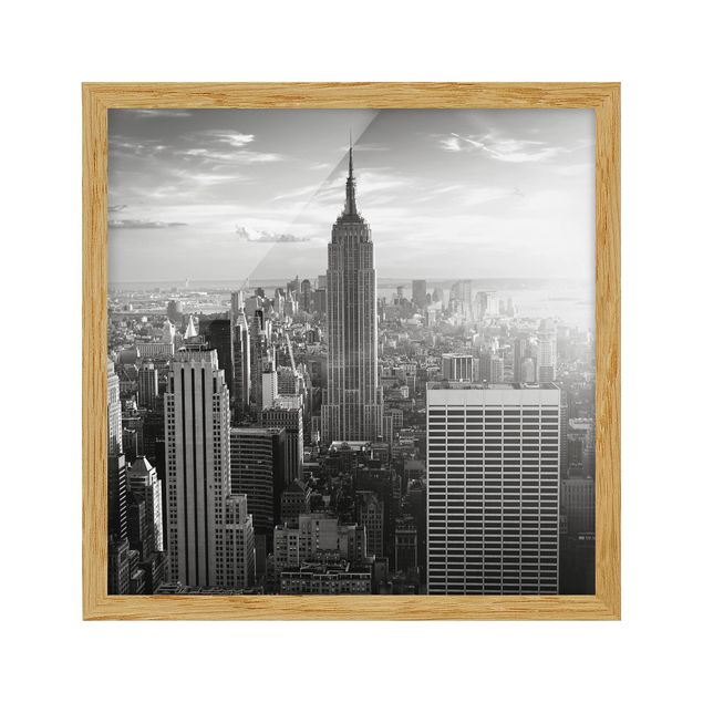 Poster con cornice - Manhattan Skyline - Quadrato 1:1
