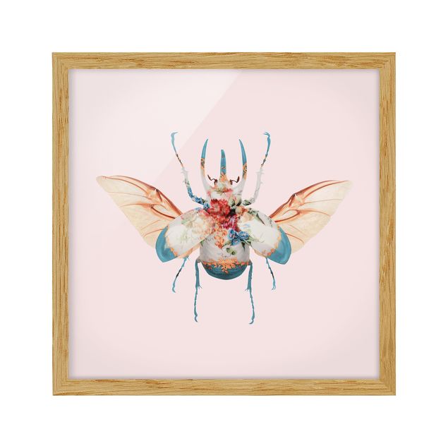 Poster con cornice - Vintage Beetle - Quadrato 1:1