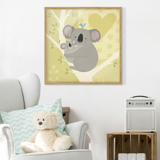 Poster con cornice - Mum And I - Koalas - Quadrato 1:1