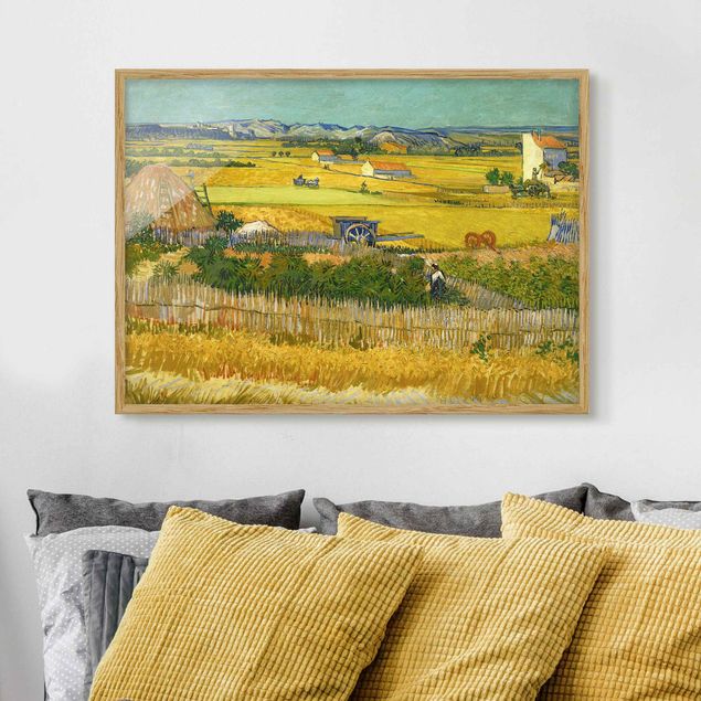 Poster con cornice - Vincent Van Gogh - Harvest - Orizzontale 3:4