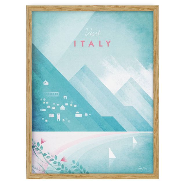 Poster con cornice - Poster di viaggio - Italia - Verticale 4:3
