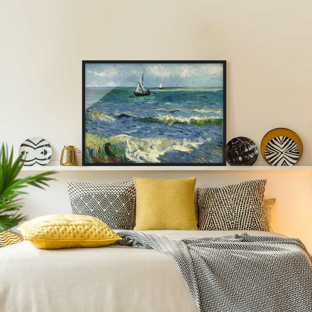 Poster con cornice - Vincent Van Gogh - Seascape - Orizzontale 3:4