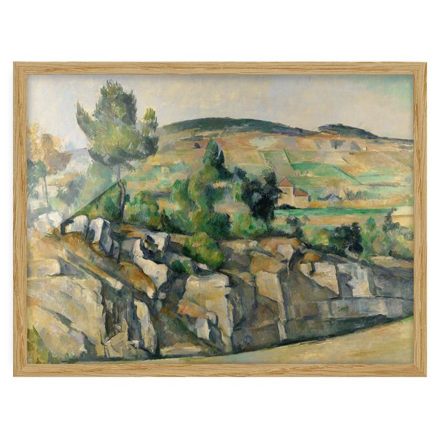 Poster con cornice - Paul Cézanne - Undulating Landscape - Orizzontale 3:4