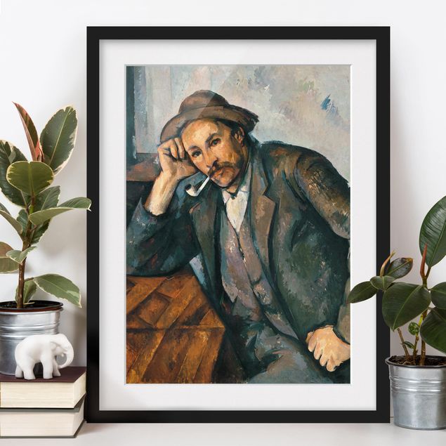 Poster con cornice - Paul Cézanne - The Pipe Smoker - Verticale 4:3