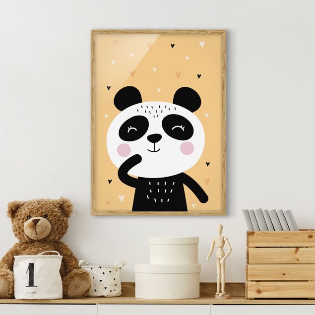 stampe animali Il panda più felice