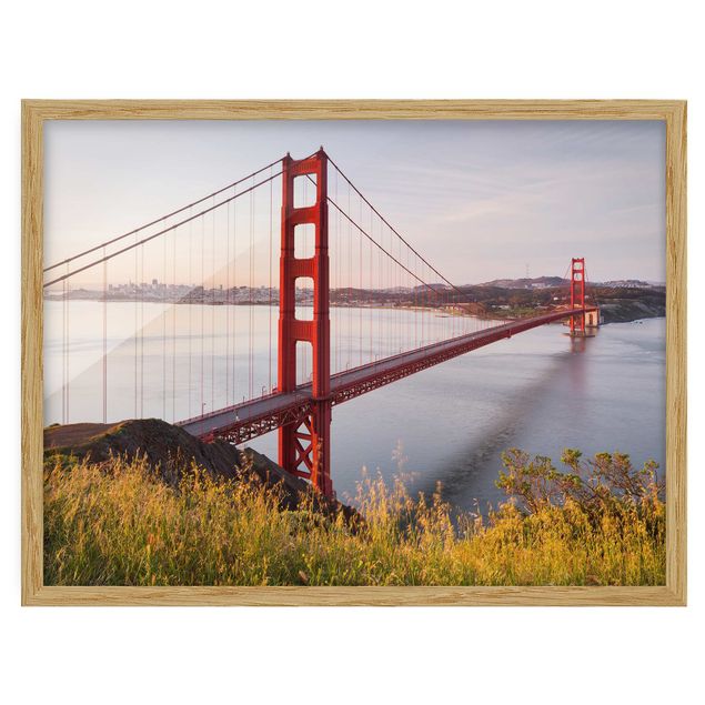 Poster con cornice - Golden Gate Bridge In San Francisco - Orizzontale 3:4