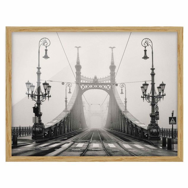 Poster con cornice - Bridge In Budapest - Orizzontale 3:4