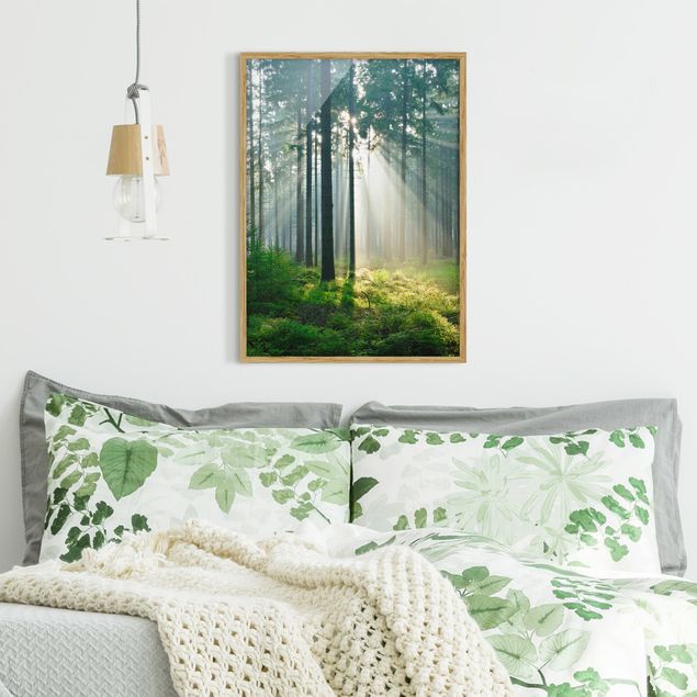 Poster con cornice - Enlightened Forest - Verticale 4:3