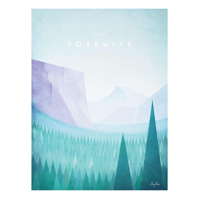 Quadro in vetro - Poster Viaggi - Yosemite Park - Verticale 4:3