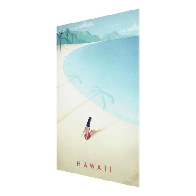 Quadro in vetro - Poster Viaggi - Hawaii - Verticale 4:3