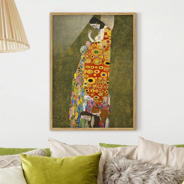 Poster con cornice di Gustav Klimt Gustav Klimt - La speranza II