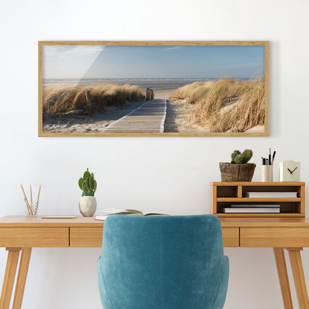 Poster con cornice - Spiaggia Del Mar Baltico - Panorama formato orizzontale