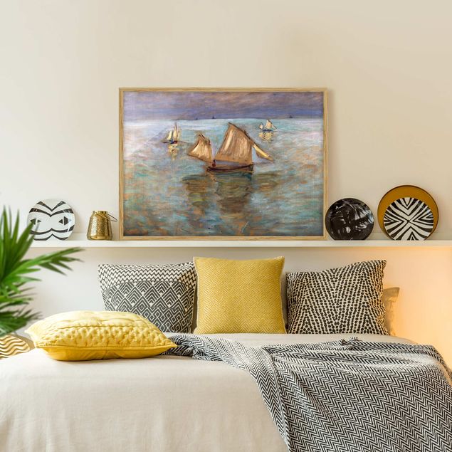 Poster con cornice - Claude Monet - Fishing Boats - Orizzontale 3:4