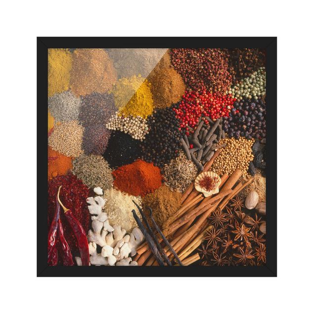 Poster con cornice - Exotic Spices - Quadrato 1:1