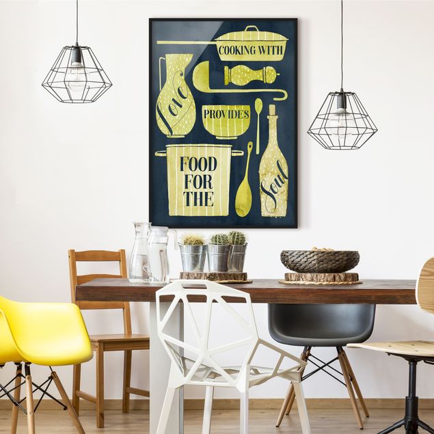 Poster con cornice - Soul Food - With Love - Verticale 4:3
