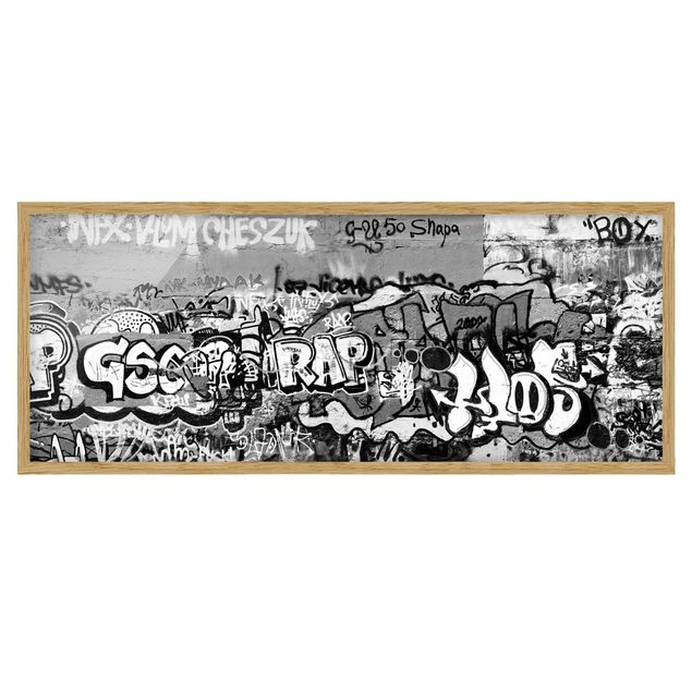 Poster con cornice - Art Graffiti - Panorama formato orizzontale