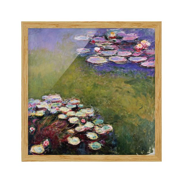 Poster con cornice - Claude Monet - Water Lilies - Quadrato 1:1