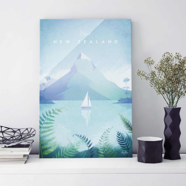 Lavagna magnetica vetro Poster di viaggio - Nuova Zelanda