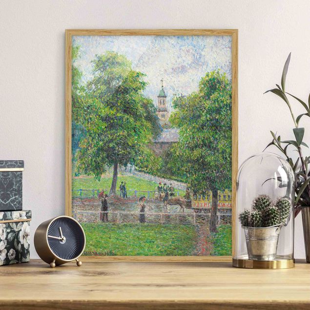 Poster con cornice - Camille Pissarro - Saint Anne'S Church, Kew, London - Verticale 4:3