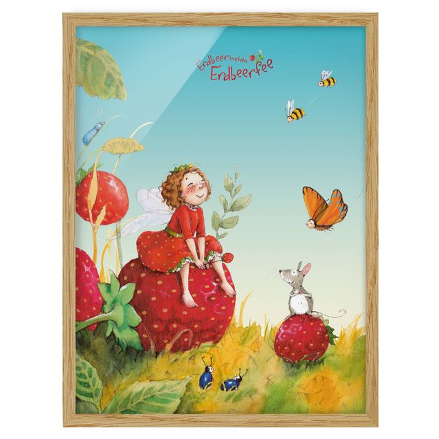 Poster con cornice - The Strawberry Fairy - Enchanting - Verticale 4:3